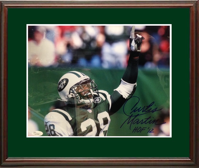 Curtis Martin Autograph Sports Memorabilia from Sports Memorabilia On Main Street, sportsonmainstreet.com