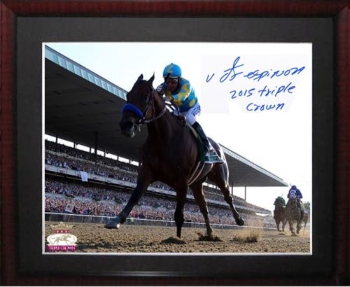 American Pharoah Victor Espinoza Autograph Sports Memorabilia from Sports Memorabilia On Main Street, sportsonmainstreet.com