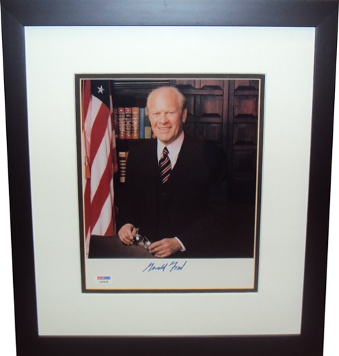 President Gerald Ford Autograph Sports Memorabilia from Sports Memorabilia On Main Street, sportsonmainstreet.com