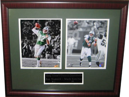 Mark Sanchez and Joe Namath Autograph Sports Memorabilia from Sports Memorabilia On Main Street, sportsonmainstreet.com