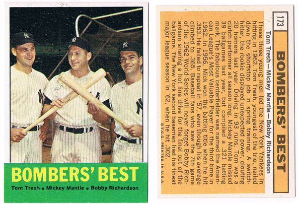 Mickey Mantle, Tom Tresh, and Bobby Richardson Autograph Sports Memorabilia from Sports Memorabilia On Main Street, sportsonmainstreet.com