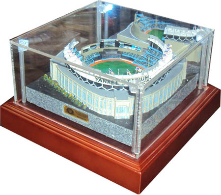 Yankees Stadium Replica Stadium w/ Display Case Autograph Sports Memorabilia from Sports Memorabilia On Main Street, sportsonmainstreet.com