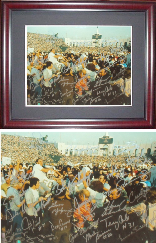 1972 Miami Dolphins Super Bowl Championship Team Autograph Sports Memorabilia from Sports Memorabilia On Main Street, sportsonmainstreet.com