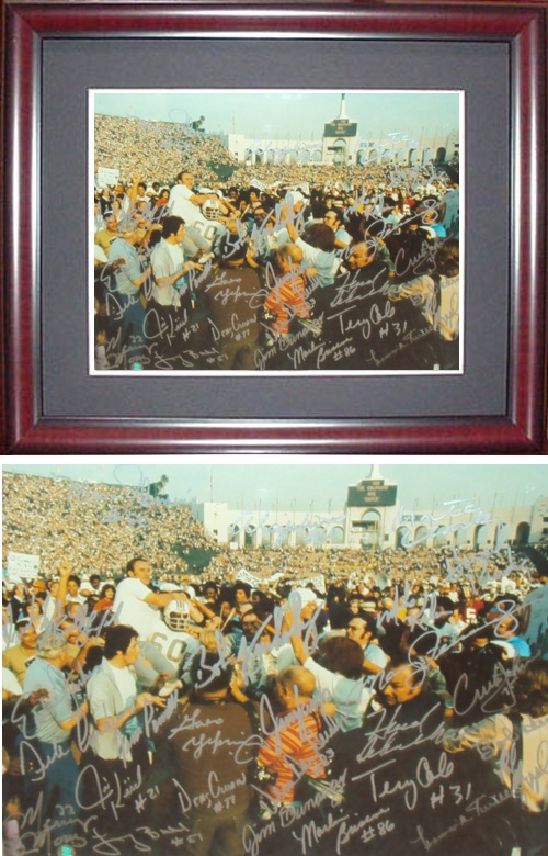 1972 Miami Dolphins Super Bowl Championship Team Autograph Sports Memorabilia from Sports Memorabilia On Main Street, sportsonmainstreet.com