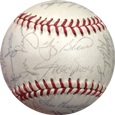 1972 New York Mets w/ Willie Mays, Yogi Berra, & Tom Seaver Autograph Sports Memorabilia, Click Image for more info!