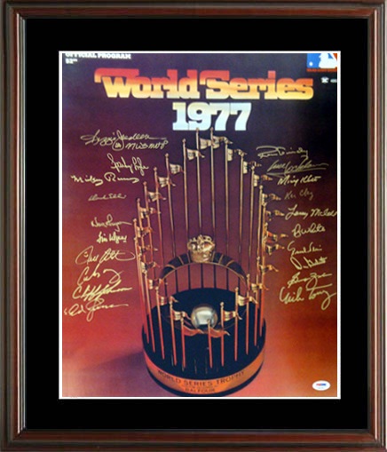 1977 New York Yankees World Series Champions Autograph Sports Memorabilia from Sports Memorabilia On Main Street, sportsonmainstreet.com