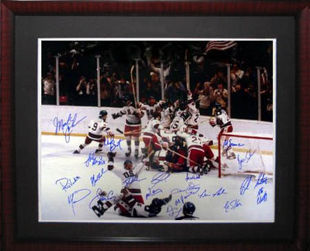 1980 USA Olympic Hockey Team Autograph Sports Memorabilia from Sports Memorabilia On Main Street, sportsonmainstreet.com