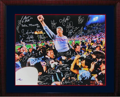 1986 New York Giants Super Bowl Championship Team Autograph Sports Memorabilia from Sports Memorabilia On Main Street, sportsonmainstreet.com