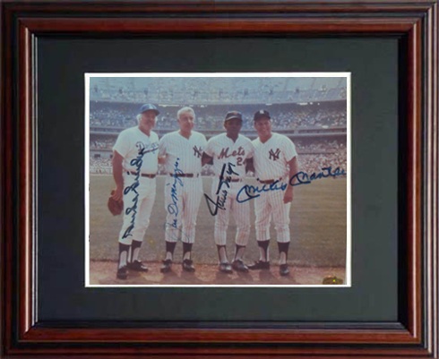 Mickey Mantle, Joe Dimaggio, Duke Snider, and Willie Mays Autograph Sports Memorabilia from Sports Memorabilia On Main Street, sportsonmainstreet.com
