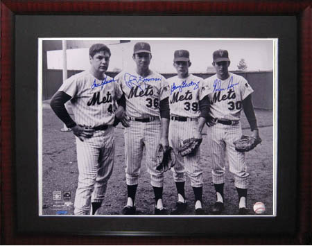 Nolan Ryan, Tom Seaver, Jerry Joosman, and Gary Gentry Autograph Sports Memorabilia from Sports Memorabilia On Main Street, sportsonmainstreet.com