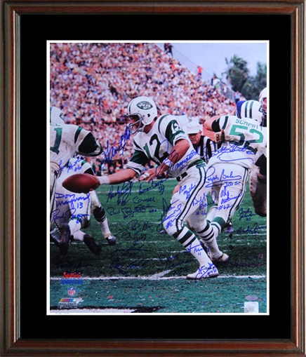 1969 New York Jets Super Bowl Champion Team Autograph Sports Memorabilia from Sports Memorabilia On Main Street, sportsonmainstreet.com