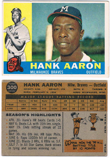 Hank Aaron Autograph Sports Memorabilia from Sports Memorabilia On Main Street, sportsonmainstreet.com