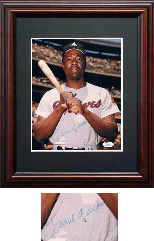 Hank Aaron Autograph Sports Memorabilia from Sports Memorabilia On Main Street, sportsonmainstreet.com