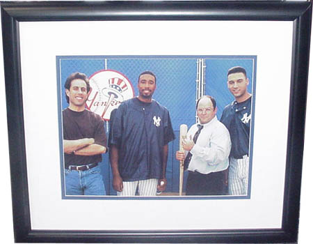 Derek Jeter, Bernie Williams, Jerry Seinfeld, and George Costanza Autograph Sports Memorabilia from Sports Memorabilia On Main Street, sportsonmainstreet.com