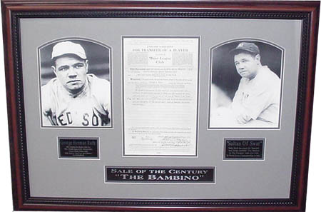 Babe Ruth Sale of the Century Autograph Sports Memorabilia from Sports Memorabilia On Main Street, sportsonmainstreet.com