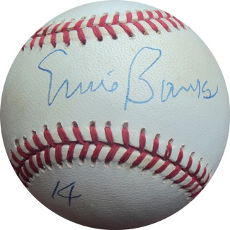 Ernie Banks Autograph Sports Memorabilia from Sports Memorabilia On Main Street, sportsonmainstreet.com