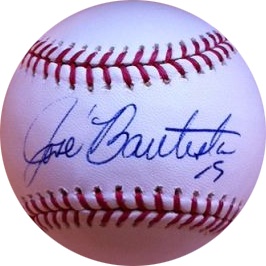 Jose Bautista Autograph Sports Memorabilia from Sports Memorabilia On Main Street, sportsonmainstreet.com