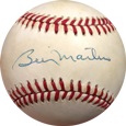 Billy Martin Autograph Sports Memorabilia, Click Image for more info!