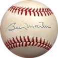 Billy Martin Autograph Sports Memorabilia from Sports Memorabilia On Main Street, sportsonmainstreet.com, Click Image for more info!