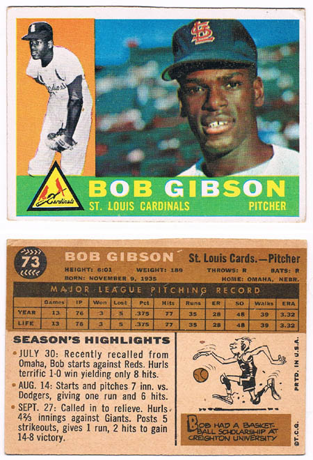 Bob Gibson Autograph Sports Memorabilia from Sports Memorabilia On Main Street, sportsonmainstreet.com