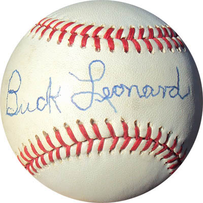 Buck Leonard Autograph Sports Memorabilia from Sports Memorabilia On Main Street, sportsonmainstreet.com