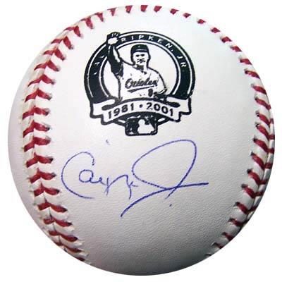 Cal Ripken Jr. Autograph Sports Memorabilia from Sports Memorabilia On Main Street, sportsonmainstreet.com