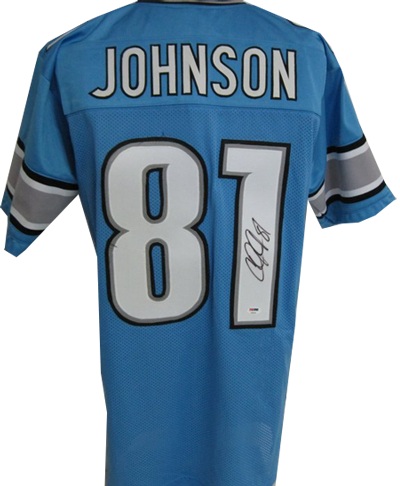 calvin johnson autographed jersey