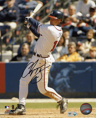 Chipper Jones Autograph Sports Memorabilia from Sports Memorabilia On Main Street, sportsonmainstreet.com