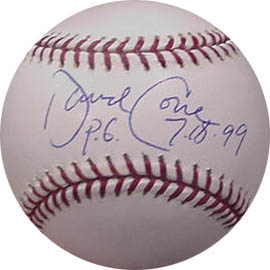 David Cone Autograph Sports Memorabilia from Sports Memorabilia On Main Street, sportsonmainstreet.com