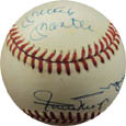 Mickey Mantle, Willie Mays, and Duke Snider Autograph teams Memorabilia On Main Street, Click Image for More Info!