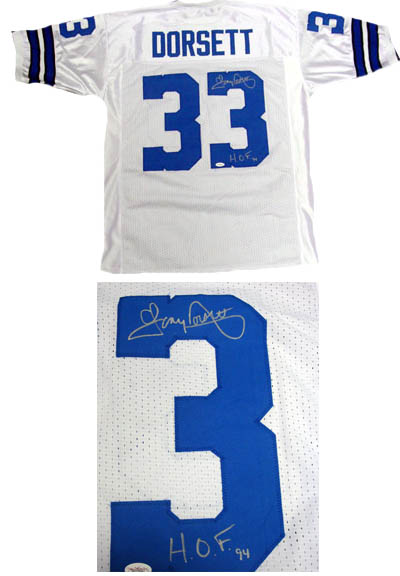 tony dorsett autographed jersey