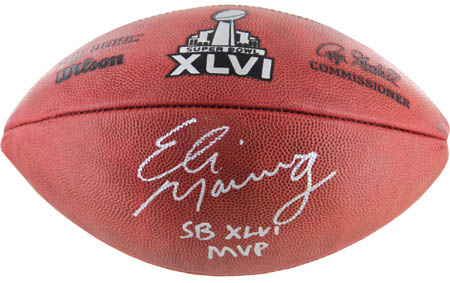 Eli Manning Autograph Sports Memorabilia from Sports Memorabilia On Main Street, sportsonmainstreet.com