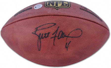Brett Favre Autograph Sports Memorabilia from Sports Memorabilia On Main Street, sportsonmainstreet.com