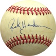 Rickey Henderson Autograph Sports Memorabilia, Click Image for more info!