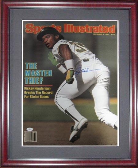 Rickey Henderson Autograph Sports Memorabilia from Sports Memorabilia On Main Street, sportsonmainstreet.com