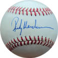 Rickey Henderson Autograph teams Memorabilia On Main Street, Click Image for More Info!