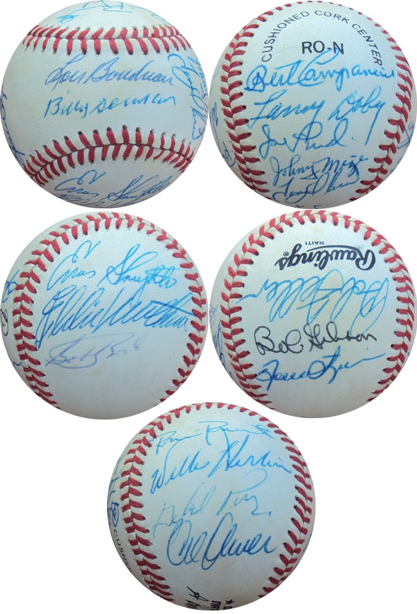 17 MLB Players w HOFer's Eddie Mathews, Bob Feller, Bob Gibson, Robin Roberts Plus Autograph Sports Memorabilia from Sports Memorabilia On Main Street, sportsonmainstreet.com