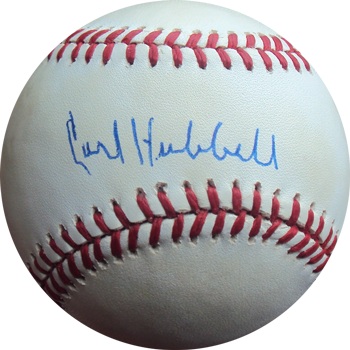 Carl Hubbell Autograph Sports Memorabilia from Sports Memorabilia On Main Street, sportsonmainstreet.com