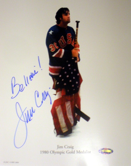 Jim Craig Autograph Sports Memorabilia from Sports Memorabilia On Main Street, sportsonmainstreet.com