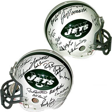 1969 New York Jets Super Bowl Champion Team Autograph Sports Memorabilia from Sports Memorabilia On Main Street, sportsonmainstreet.com