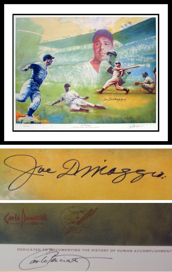 Joe DiMaggio Autograph Sports Memorabilia from Sports Memorabilia On Main Street, sportsonmainstreet.com