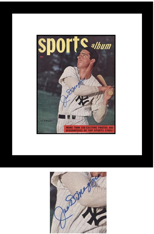 Joe DiMaggio Autograph Sports Memorabilia from Sports Memorabilia On Main Street, sportsonmainstreet.com