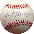 Joe DiMaggio Autograph teams Memorabilia On Main Street, Click Image for More Info!