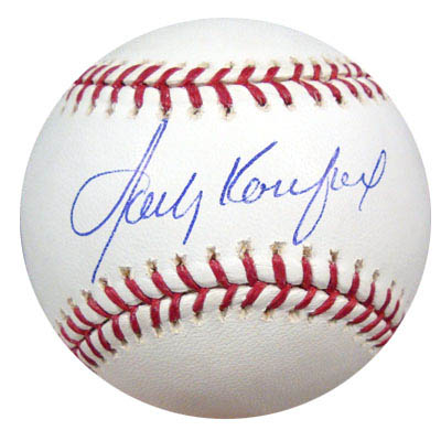 Sandy Koufax Autograph Sports Memorabilia from Sports Memorabilia On Main Street, sportsonmainstreet.com