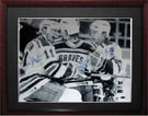 Mark Messier, Brian Leetch, and Adam Graves Autograph Sports Memorabilia, Click Image for more info!