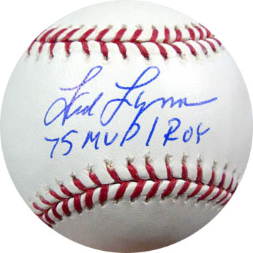 Fred Lynn Autograph Sports Memorabilia from Sports Memorabilia On Main Street, sportsonmainstreet.com