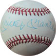 Mickey Mantle Autograph teams Memorabilia On Main Street, Click Image for More Info!