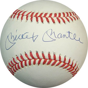 Mickey Mantle Autograph Sports Memorabilia from Sports Memorabilia On Main Street, sportsonmainstreet.com