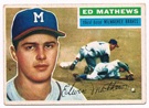 Eddie Mathews Autograph teams Memorabilia On Main Street, Click Image for More Info!