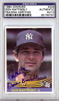 Don Mattingly Autograph teams Memorabilia On Main Street, Click Image for More Info!